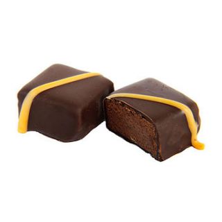 freya – dark chocolate and orange ganache by martin's chocolatier