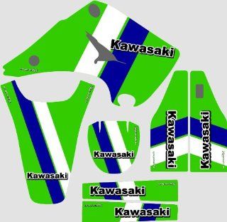 Kawasaki KX125 & KX250 Retro graphics kit Automotive