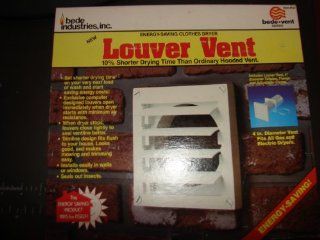 Louver Vent Bede Industries Item #124 Energy Saving Cloths Dryer Vent 4" Deameter Tailpipe, flange and aduustable clamp fits all gas and electric dryers. 10% shorter drying time   Fan Accessories