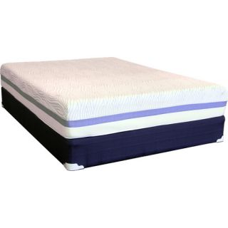 Comfort Zone 21 Memory Foam Mattress and Foundation Set