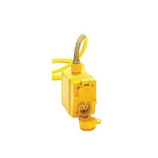 Woodhead 70W33A123GF Watertite Outlet Box, Pendant Drop, GFCI, Manual GFCI Reset, 12/3 SOOW Cord Type, NEMA 5 20 Configuration, 1 Duplex Receptacles, 20A at 50/60Hz and 120V Voltage, 25ft Cord Length Ground Fault Circuit Interrupter Outlets Industrial &a