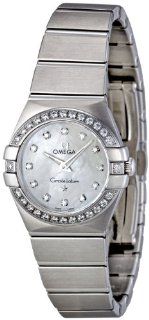 Omega Women's Mother of Pearl Dial Diamond Accent Watch (123.15.24.60.55.001) Omega Watches