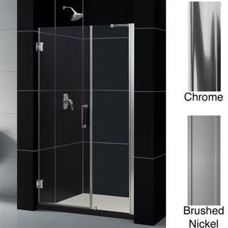 DreamLine Unidoor 48 49 inch Frameless Adjustable Shower Door DreamLine Shower Doors