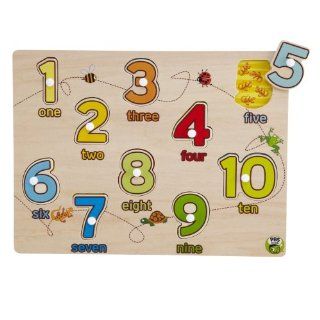 PBS Kids Peg Puzzle 123 (10 pc) Toys & Games