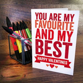 bold valentines day card by a is for alphabet