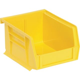 Quantum Storage Heavy Duty Stacking Bins — 5 3/8in. x 4 1/8in. x 3in. Size, Carton of 24  Ultra Stack   Hang Bins