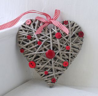 red button wicker heart by andrea fay's