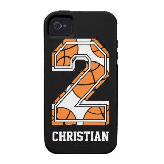 Personalized Basketball Number 2 Case Mate iPhone 4 Cover
