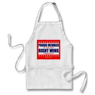 PROUD MEMBER OF THE VAST RIGHT WING CONSPIRACY APRONS