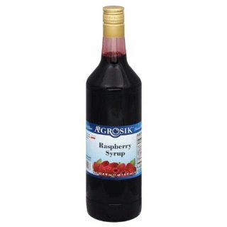 A Grosik (Product of Poland) Raspberry Syrup, 33.8 Fluid Ounces(PACK OF 6) Grocery & Gourmet Food