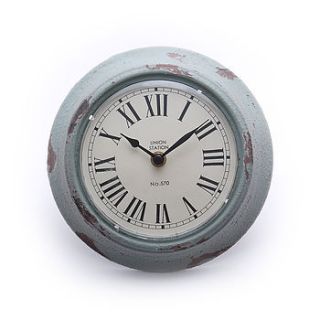 distressed clock by pippins gifts and home accessories