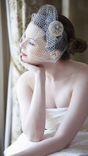 kimberley birdcage veil by lily bella