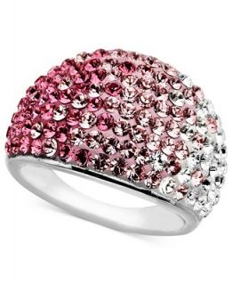 Kaleidoscope Sterling Silver Ring, Pink Crystal Ring with Swarovski Elements   Rings   Jewelry & Watches