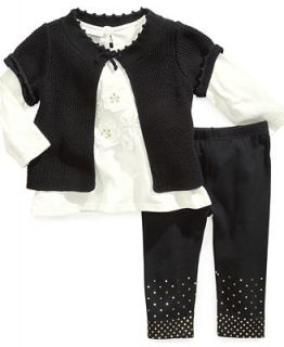 First Impressions Baby Set, Baby Girls 3 Piece Shrug, Tunic and Leggings   Kids
