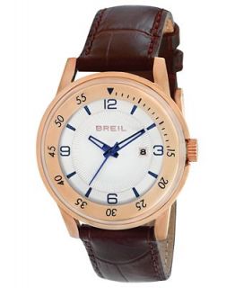 Breil Watch, Unisex Brown Leather Strap 41mm TW1147   Watches   Jewelry & Watches