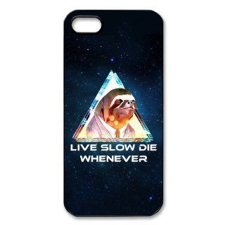Personalized Cute Sloth Hard Case for Apple iphone 5/5S case AA117 Cell Phones & Accessories