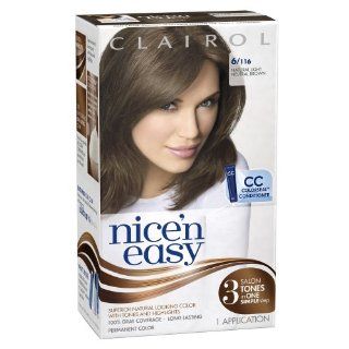 Clairol Nice 'N Easy Hair Color 116 Natural Light Neutral Brown 1 Kit (Pack of 3)  Chemical Hair Dyes  Beauty