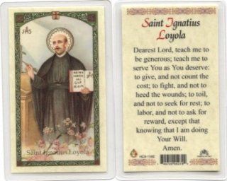 Prayer to St. Ignatius Loyola Holy Card (HC9 116E)   Laminated   Greeting Cards