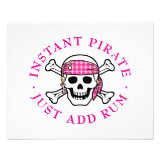 Instant Pirate Lady Custom Flyer