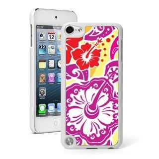 Apple iPod Touch 5th White Hard Back Case Cover 5TW116 Tropical Hibiscus Flower Design Cell Phones & Accessories