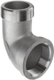 Stainless Steel 316 Cast Pipe Fitting, 90 Degree Street Elbow, MSS SP 114, 1/2" NPT Male X 1/2" NPT Female Industrial Pipe Fittings
