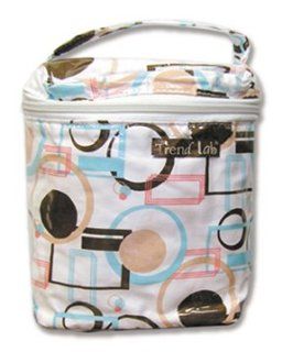 Insulated Bottle Bag in Cocoa Dots Pinstripes  Baby Gift Sets  Baby