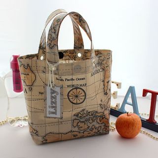 personalised oilcloth lunch bags by yummy art and craft