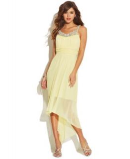 Prom 2014 Dresses Under $99 Yellow Illusion Dress Look   Juniors