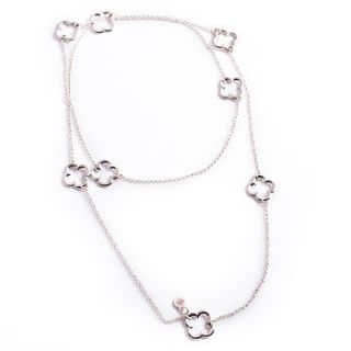 silver hoops necklace by francesca rossi designs