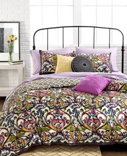 CLOSEOUT Mosaic Damask 3 Piece King Duvet Cover Set   Apartment Bedding   Bed & Bath
