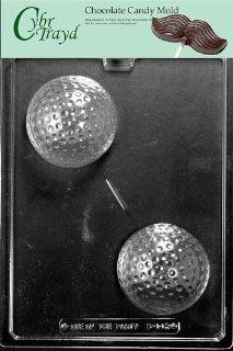 Cybrtrayd S112 Sports Chocolate Candy Mold, Large Golf Ball Kitchen & Dining