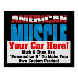 American Muscle Cars   Customize Your Own Print