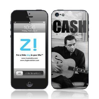 Oem Music Skins Protective Skin Johnny Cash Strum For Apple Iphone 5 Cell Phones & Accessories