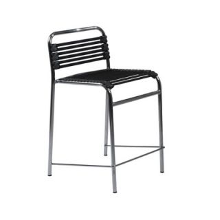 Eurostyle Bungie C Flat Counter Stool in Black