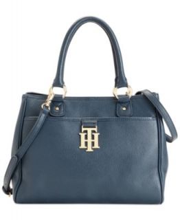 Tommy Hilfiger Handbag, TH Monogram Leather Convertible Shopper   Handbags & Accessories