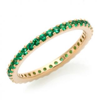 Jean Dousset Absolute™ Simulated Emerald Eternity Band Ring