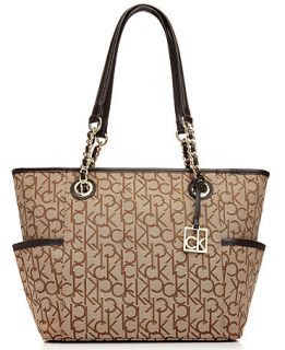 Calvin Klein Hudson Jacquard Tote   Handbags & Accessories