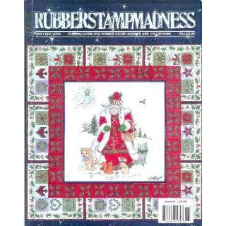 Rubber Stamp Madness Magazine   November/December 2000 Santa Claus Stamps & More (Issue 114) Roberta Sperling Books