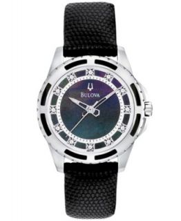 Bulova Womens White Lizard Leather Strap Watch 28mm 98P119   Watches   Jewelry & Watches