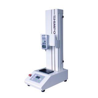 Shimpo FGS 100E Steel Low Speed Motorized Force Test Stand, LCD Display, +/ 5% Accuracy, 32 to 113 Degrees F Temperature Range, 3.66" Width x 5.91" Height Force Gauges