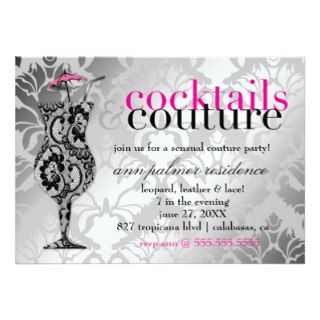 311 Cocktails & Couture Lace Personalized Invite