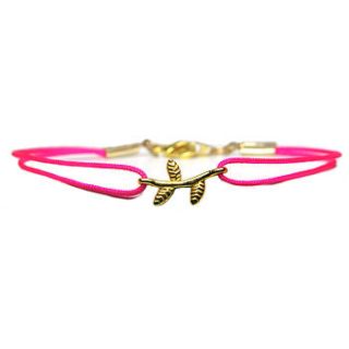 neon branch friendship bracelet by mia lia