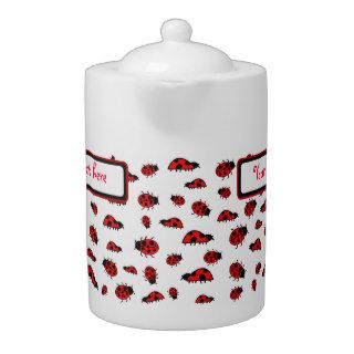 Ladybugs Customizable Lady Bugs Teapot Template