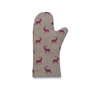 pink stag single oven mitt by rawxclusive