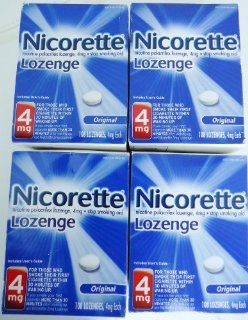 Nicorette Lozenges,4 Mg,Original Flavor,108 CT, PACK OF 4 Health & Personal Care