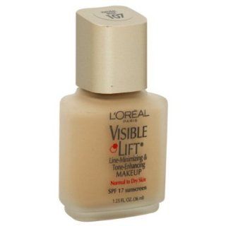 L'Oreal Visible Lift Extra Coverage Line Minimizing Makeup, Natural Beige 107, 1.25 FL. OZ. / 36 mL 1 Pack 
