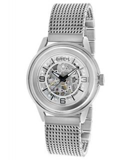 Breil Watch, Mens Automatic Orchestra Stainless Steel Mesh Bracelet 45mm TW1161   Watches   Jewelry & Watches