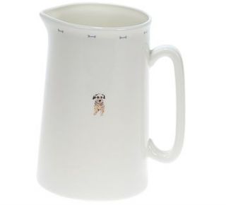 terrier and bone china jug by sophie allport