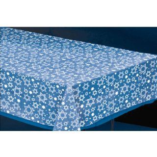 Star of David 54in x 108in Plastic Table Cover Toys & Games