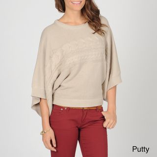 AnnaLee + Hope Women's Cable Knit Dolman Sweater Annalee + Hope Long Sleeve Sweaters